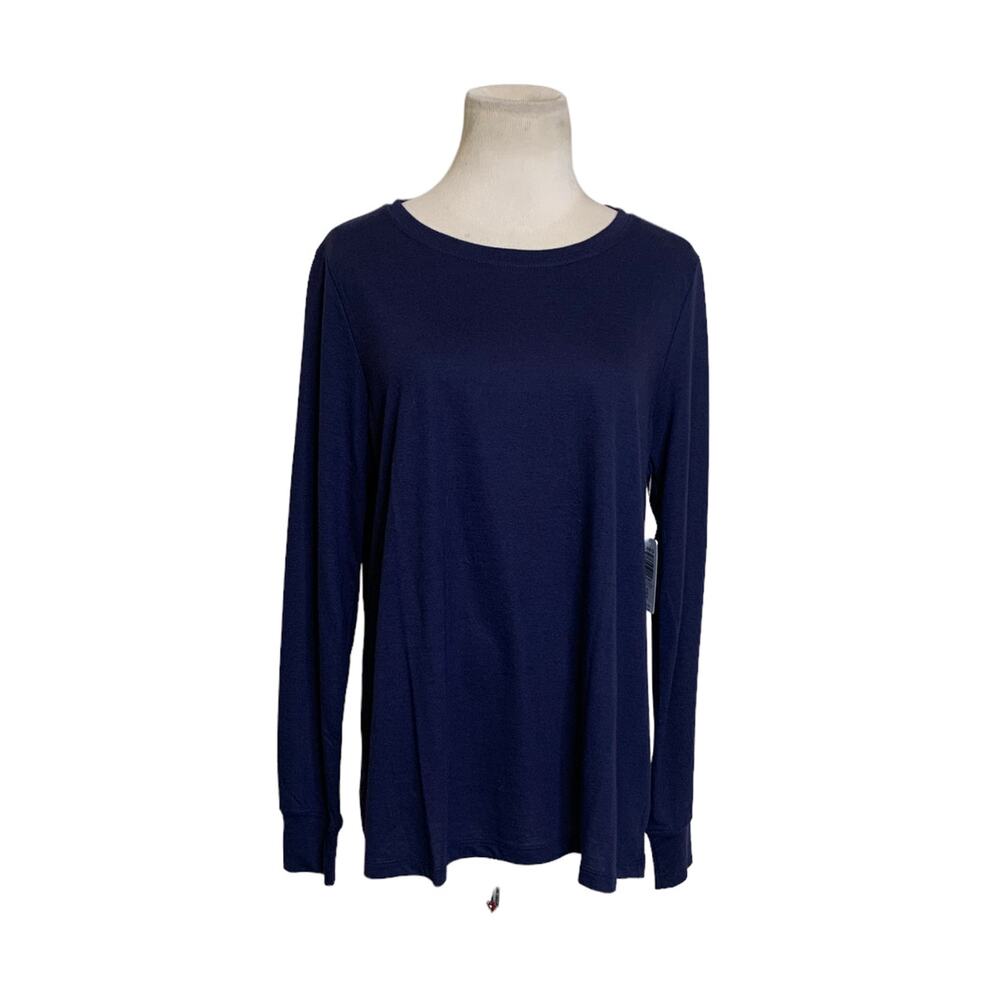 Torrid blue long sleeves crew neck top size M/L